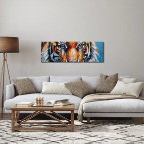 Kép - Tigris látképe, festmény (órával) (90x30 cm)