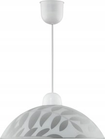 Candellux Letice Függőlámpa, fehér, üveg E27 60W