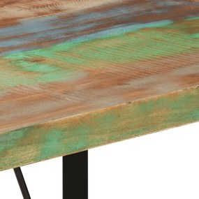 tömör újrahasznosított fa és vas bárasztal 110 x 55 x 107 cm