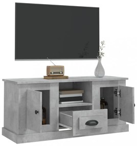 betonszürke szerelt fa TV-szekrény 100 x 35,5 x 45 cm