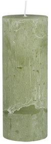 IB Laursen Tőmbgyertya RUSTIC GREEN TEA 18 cm zöld