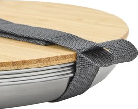 Ezüstszínű rozsdamentes acél tányér készlet 4 db-os ø 25,5 cm – Black + Blum