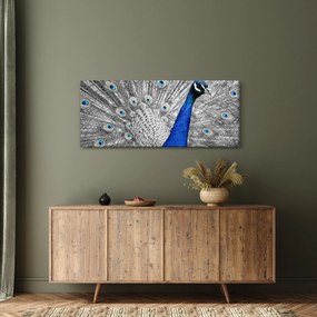 Kék páva képe (120x50 cm)