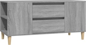 vidaXL szürke sonoma színű szerelt fa TV-szekrény 102x44,5x50 cm