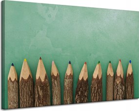 Vászonkép Színes ceruzák Világ Tele Színekkel és Színekkel 120x80