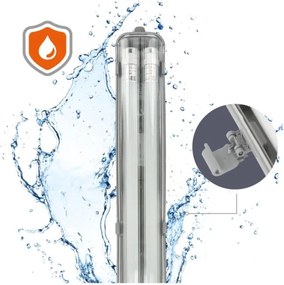 LED műszaki fénycsöves lámpatest T8 2xG13/18W/230V 5000K IP65 127 cm