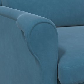 Kék Karosszék Kék Szövet, Fa Szabványos Ergonomikus