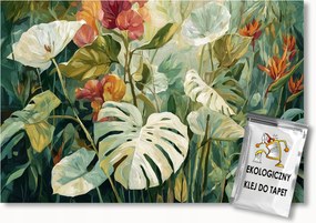 Fotótapéta Flizelina Természet Növények Levelek Virågok Monster 100x75 ragasztó