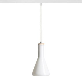 RENDL PULIRE CON egyáramkörös sínre opálüveg/fa 230V LED E14 6W