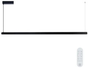 Immax NEO 07308L-LED dimmelhető, kábellel függesztett csillár MADEIRA 44W/230V Wi-Fi Tuya 202 cm fekete