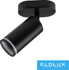 UNIVERSO Spot lámpatest 1xGU10 Max.35w IP20 D55x110x110mm Fekete