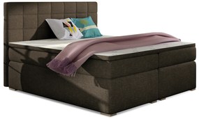 Franciaágy Boxspring 160 cm Abbie (barna) (matracokkal). 1027417