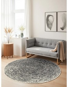 Szürke-krémszínű kerek szőnyeg ø 160 cm Gloria Cavallo – Hanse Home