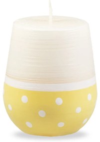 Sweetness fehér-sárga gyertya, égési idő 32 óra - Unipar