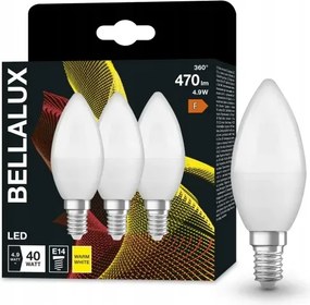 3 db-os Bellalux Led izzó szett E14 4,9W 470lm 2700K IP20