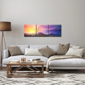 Kép - Hajnalban (órával) (90x30 cm)