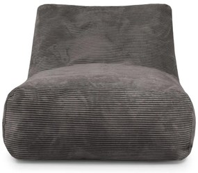 Világosszürke kordbársony babzsákfotel Tube 100 – SLOWDOWN