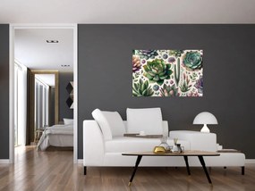 Kép - Pozsgás növények (90x60 cm)
