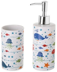 Fehér fürdőszobai kiegészítő szett Aquario – Casa Selección