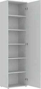 KLARA Polcos Szekrény Fehér Színben