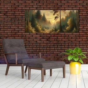 Kép - Napfény az erdőben (120x50 cm)