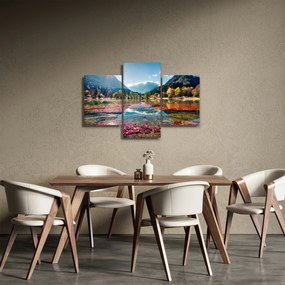 Kép - Jasna-tó, Gozd Martuljek, Júliai-Alpok, Szlovénia (90x60 cm)