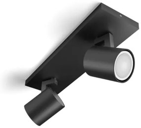Philips - LED Dimmelhető spotlámpa Hue RUNNER 2xGU10/4,2W/230V + távirányító fekete