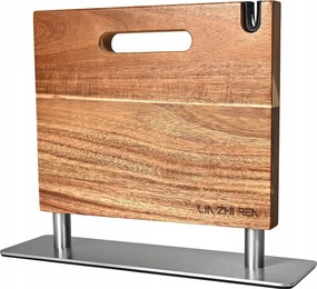 Mágneses blokk kétoldalas kések fából Akác konyha Lin Zhi Ren