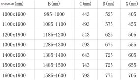 Mexen OMEGA tolózuhanyajtó nyílásig 100 cm, szürke, 825-100-000-01-40