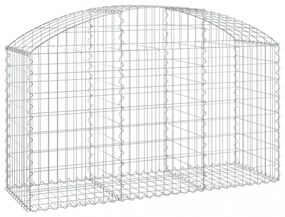 íves horganyzott vas gabion kosár 150x50x80/100 cm