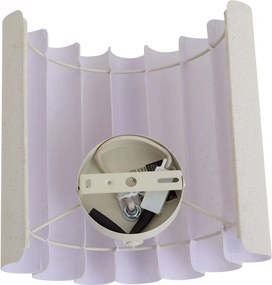 Japandi fali lámpa bézs vászonnal 26 cm - Scallop