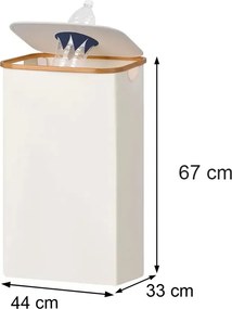 Szelektív palackgyűjtő 100l fehér