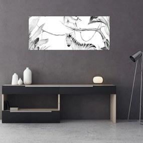 Kép - Akvarell dzsungel (120x50 cm)