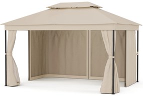 Mondo Dual pavilon 3x4 dupla tetővel és szúnyoghálóval