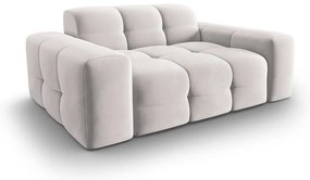 Világosszürke bársony kanapé 156 cm Kendal – Micadoni Home