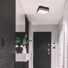 Mennyezeti lámpa SIRJA SQUARE 2xE27/60W/230V 35x35 cm fekete