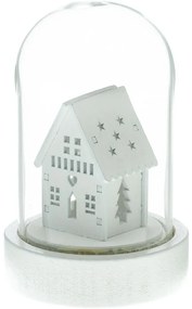 Retlux RXL 319 karácsonyi dekoráció, világító havazógömb, ház, kicsi, 1 LED, meleg fehér