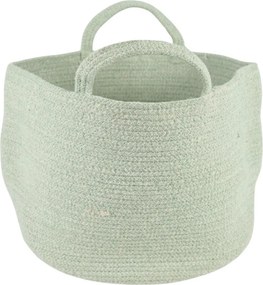 Tárolókosár fogantyúkkal COTTON HAVEN 35x35 cm - több színben Termék színe: Růžovohnědá
