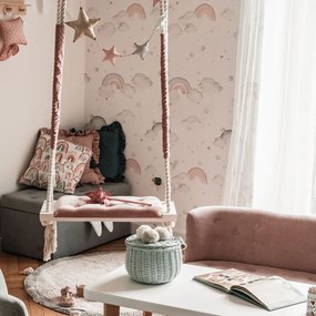 Gyerek tapéta nem szőtt anyagból 50 cm x 280 cm Rainbow – Dekornik