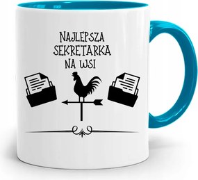 Kék Bögre Ajándék Titkárnőnek Legjobb nyomott mintával