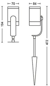 Philips 17414/30/P7 - 3x LED Hue LILY spotlámpa 8W 230V IP65 készlet