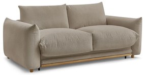 Bézs kinyitható kanapé 234 cm Ernest – Bobochic Paris