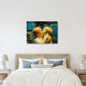 Kép - Csókolózó angyalok (üvegen) (70x50 cm)