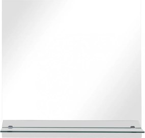 edzett üveg falitükör polccal 30 x 30 cm