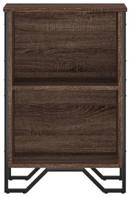 barna tölgy színű szerelt fa könyvszekrény 50 x 31 x 74,5 cm