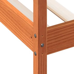 kanapéágy ágy matrac viaszbarna 75x190 cm tömör fa fenyőfa