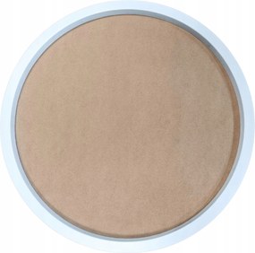 Fa keret kerek Fehér alap Diy Dekoráció handmade 30cm