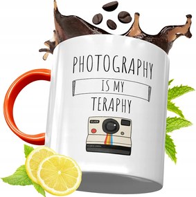 Narancssárga Bögre Fotósnak Ajándék fényképes nyomtatással