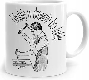 Ajándék Bögre Asztalosnak Fából Vések, fényképes nyomattal