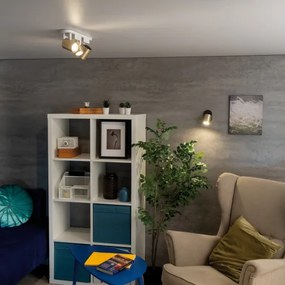 Kanlux 38960 - Fali spotlámpa LAURIN 1xGU10/10W/230V réz/fekete